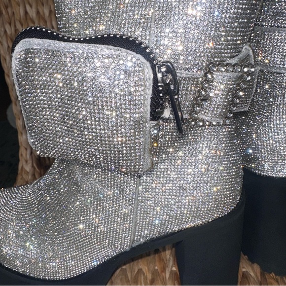 New Rhinestone Platform Boots - Picture 5 of 7